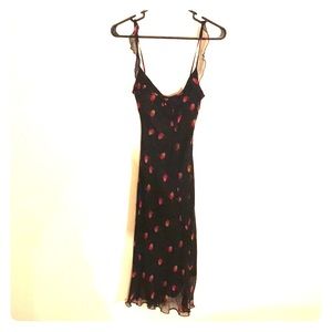 Betsy Johnson black strap dress.